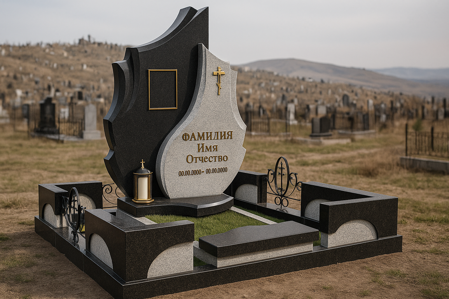 Комбинированные оградки — современный подход к ритуальному оформлению