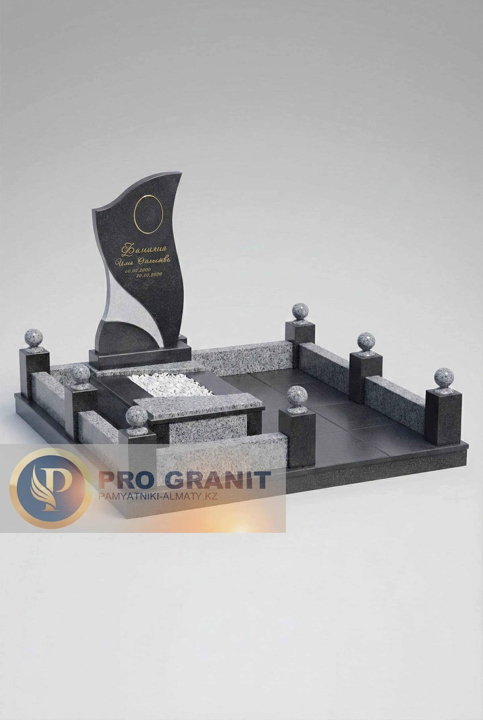 Элитные мраморные мемориальные комплексы с колоннами