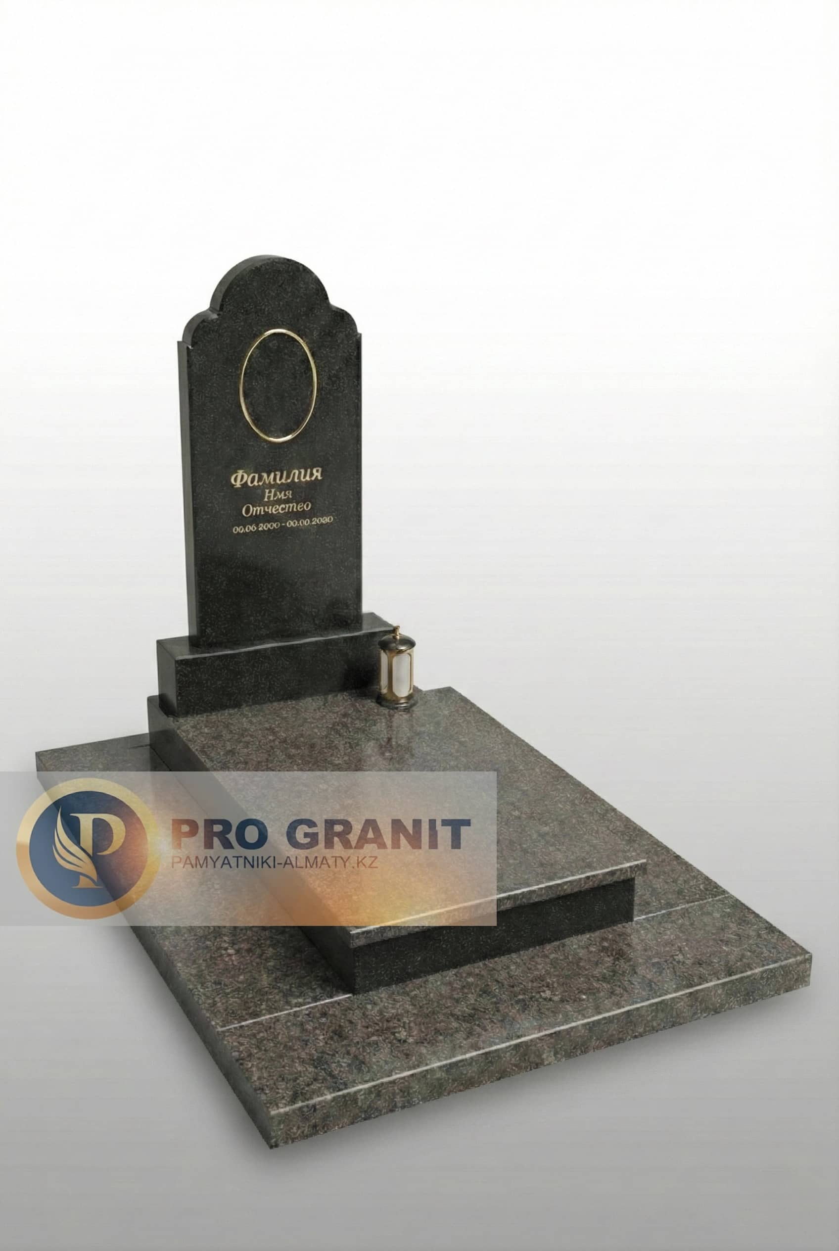 Мемориальная плита из гранита с художественной гравировкой