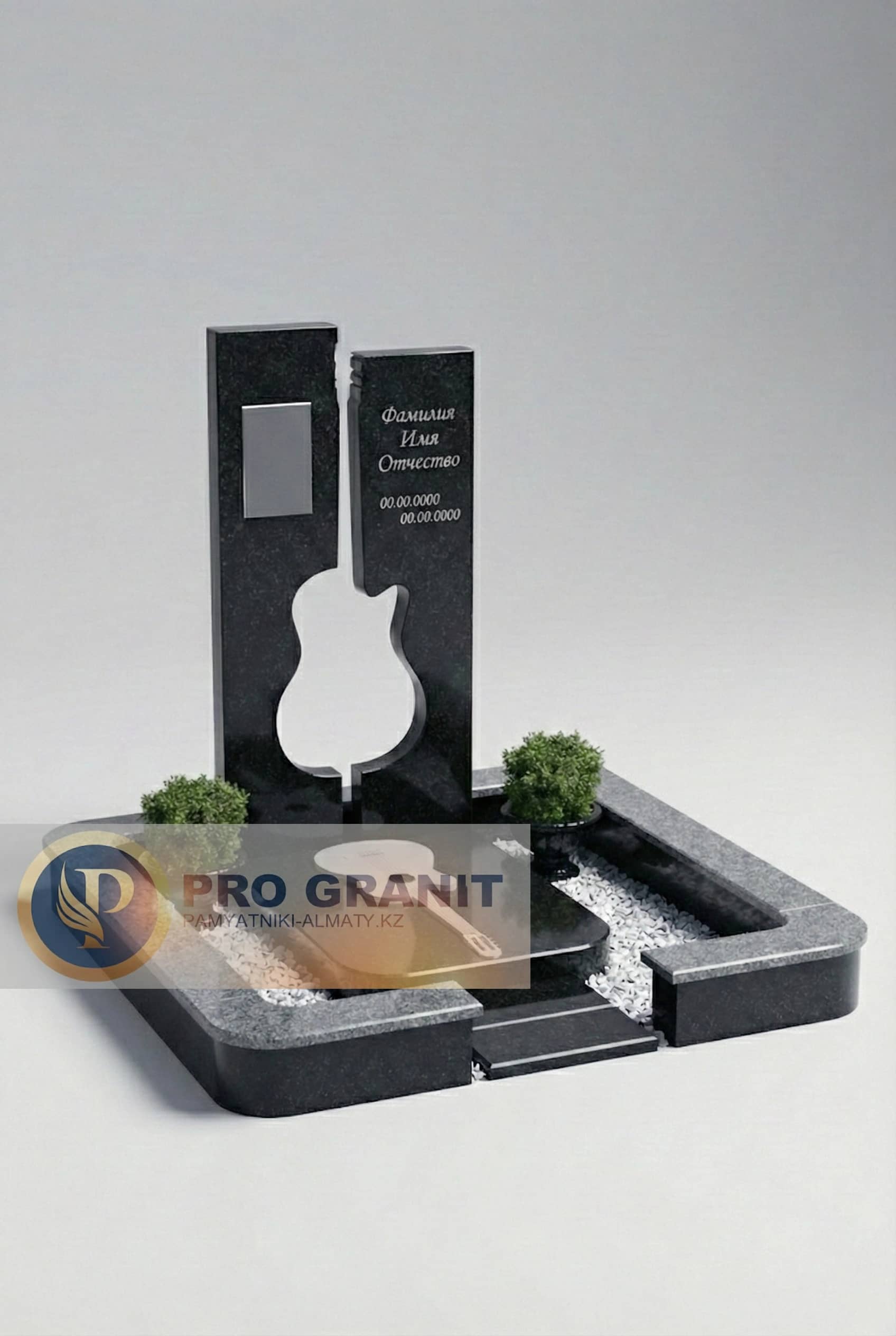 Индивидуальные мемориальные решения из красного гранита