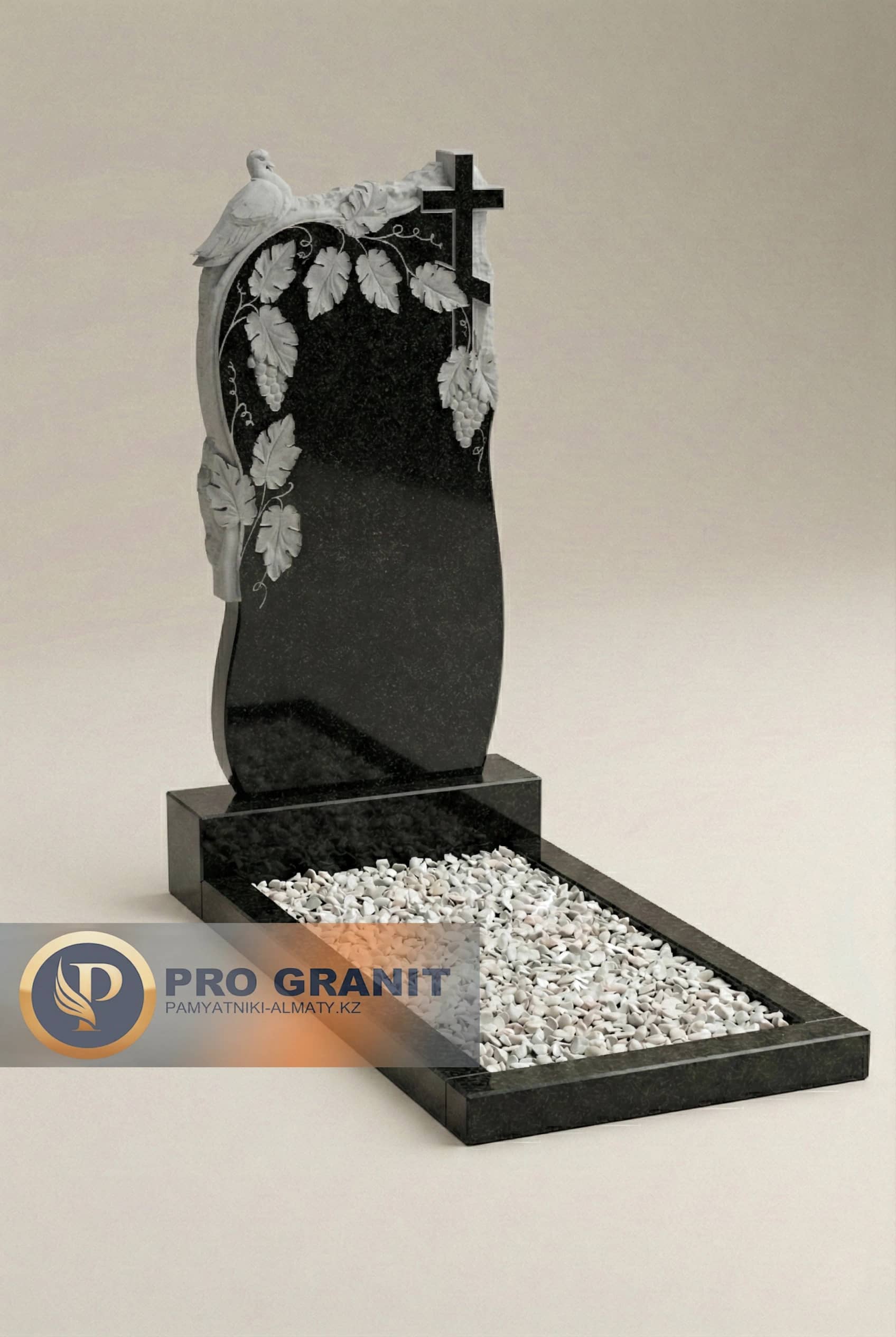 Христианские памятники с гравировкой распятия