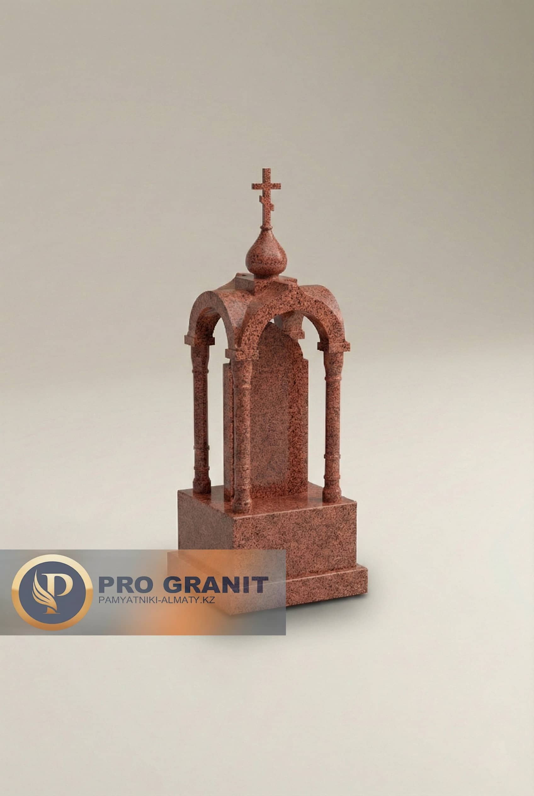 Памятник в виде православного креста резной