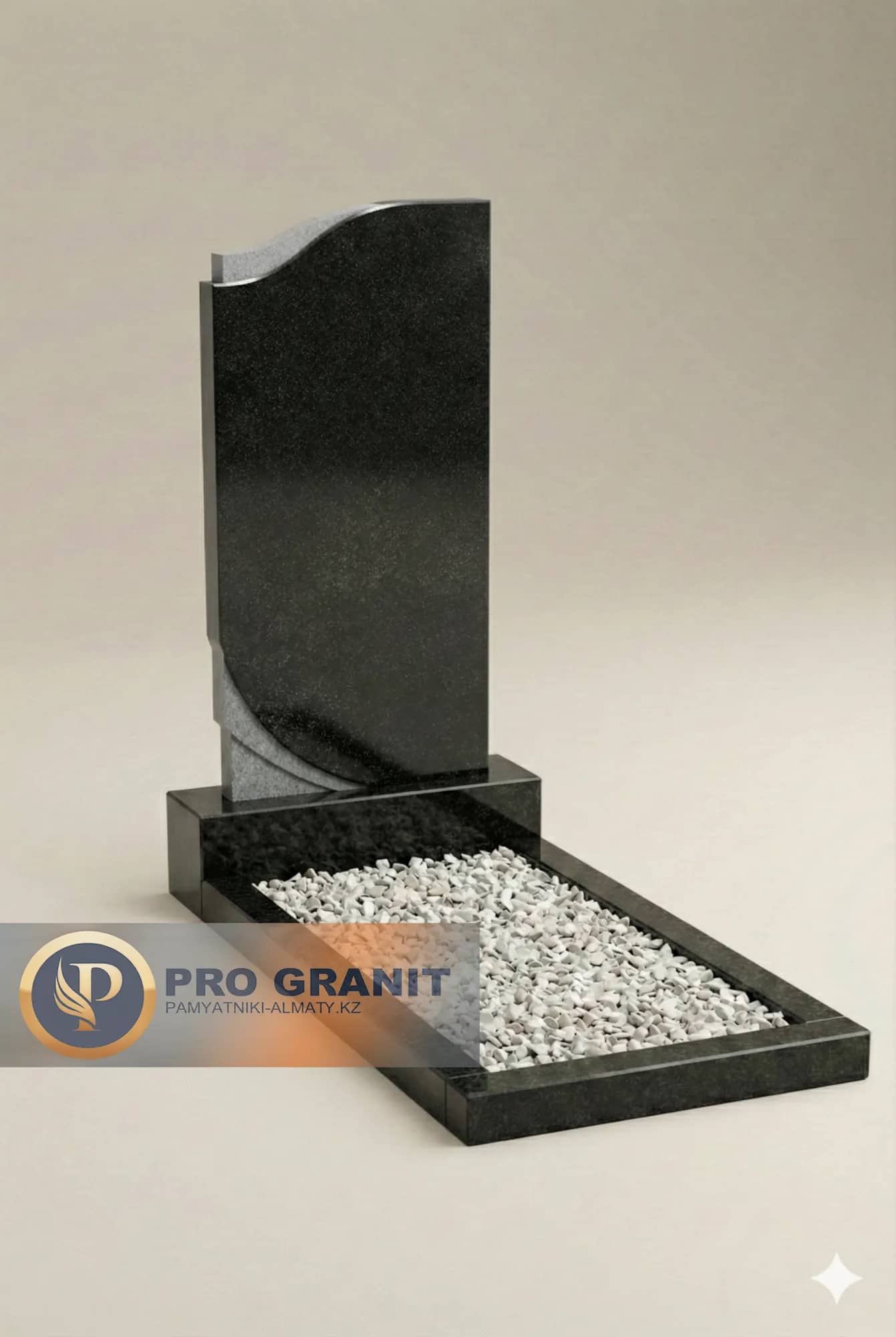 памятник из черного гранита 