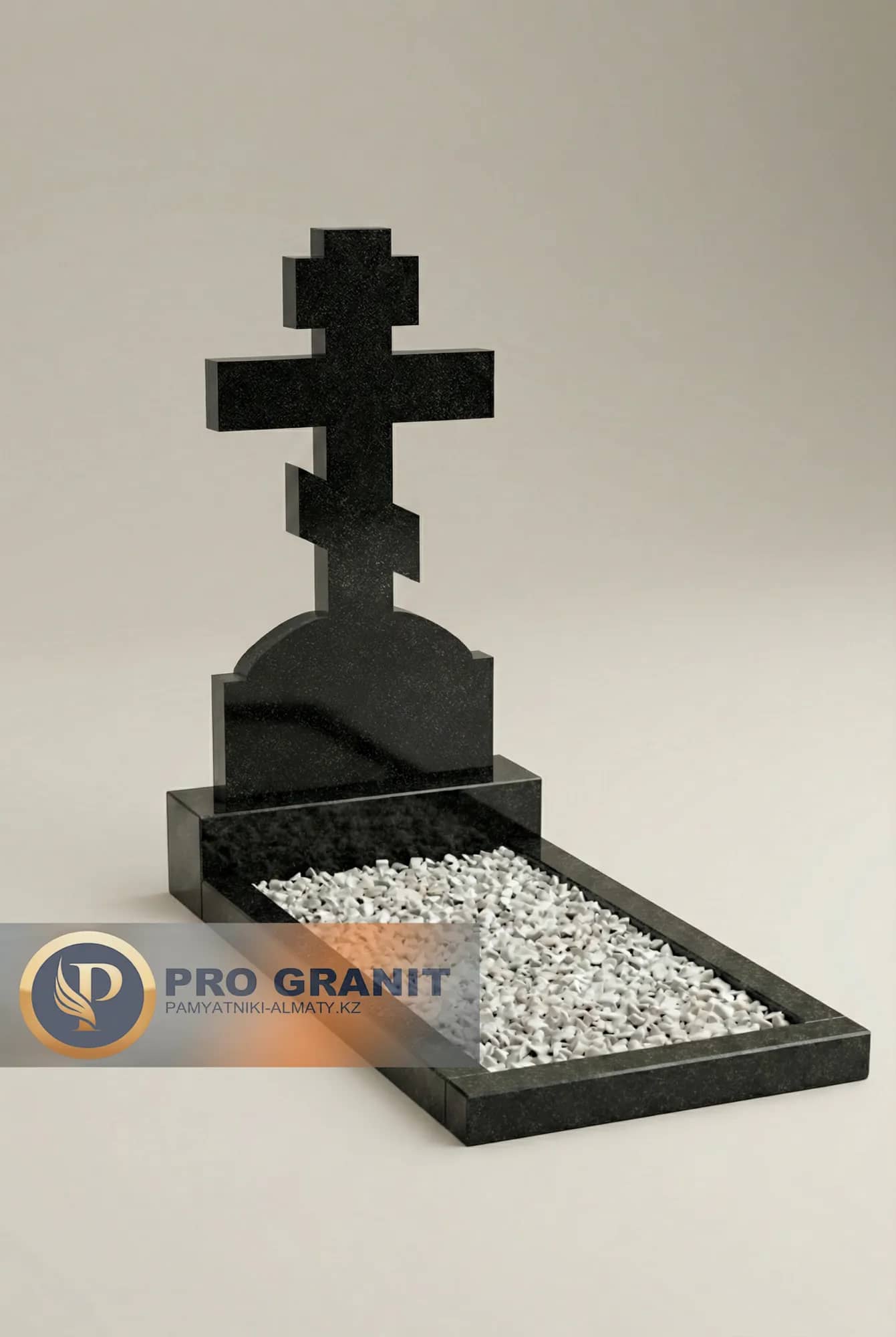 строгие гранитные памятники кресты с полировкой всех граней