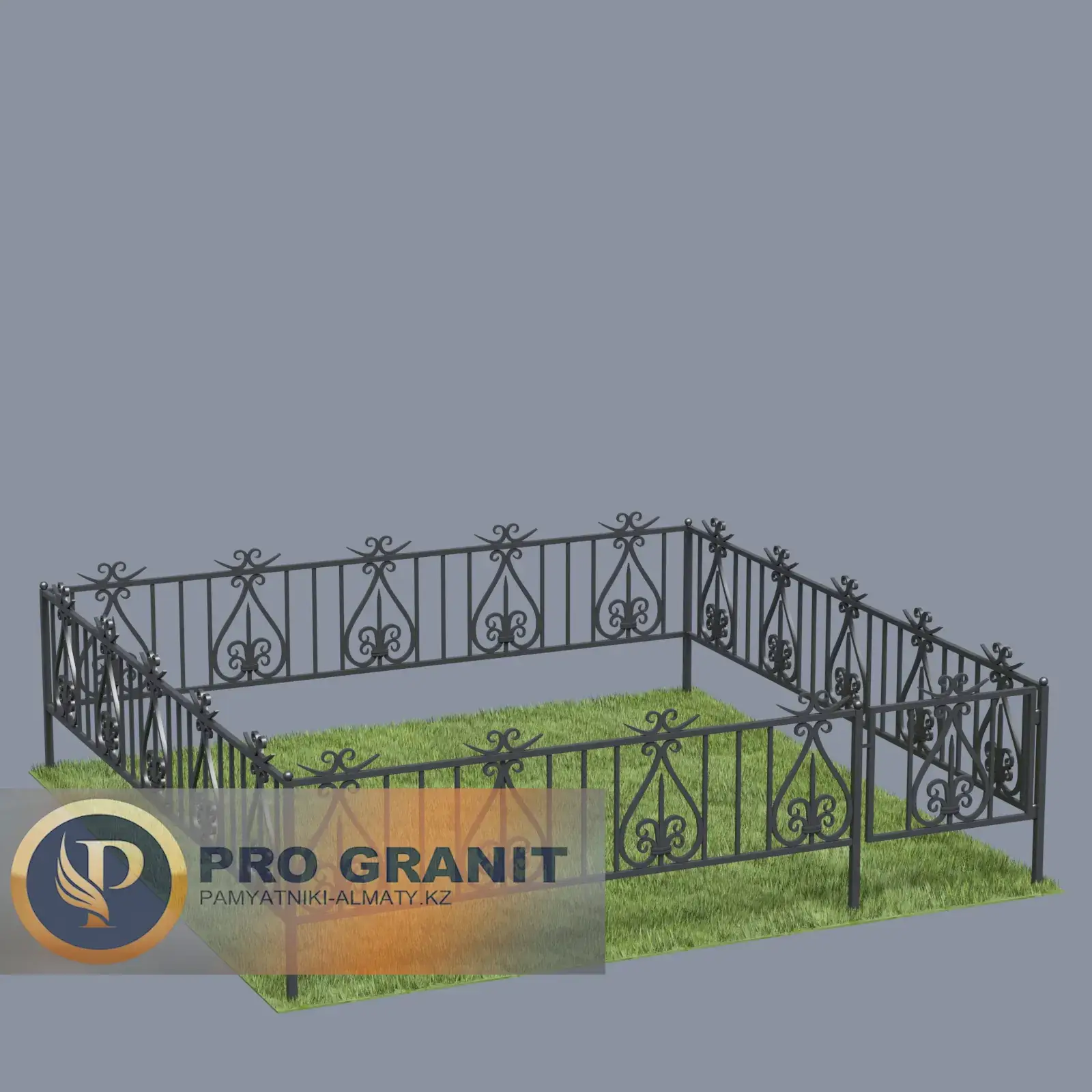 Установка ограды на кладбище Нижняя Пятилетка