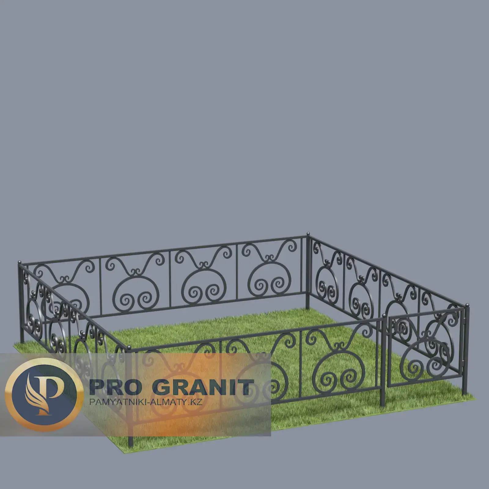 Оградка с элементами ковки цена Алматы