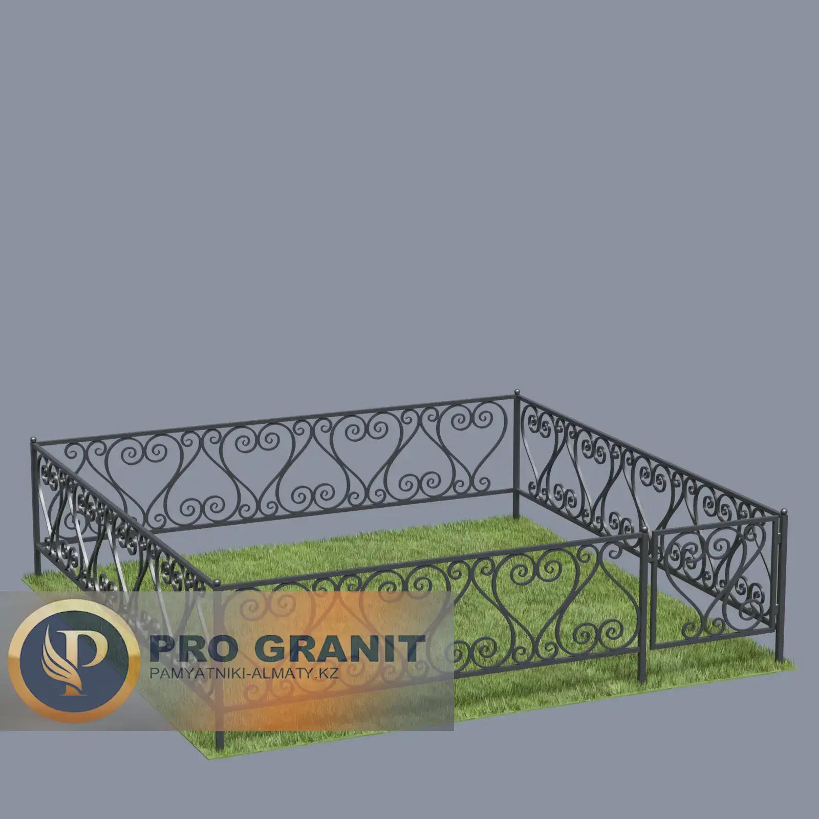 Металлическая ограда на могилу в Алматы цена