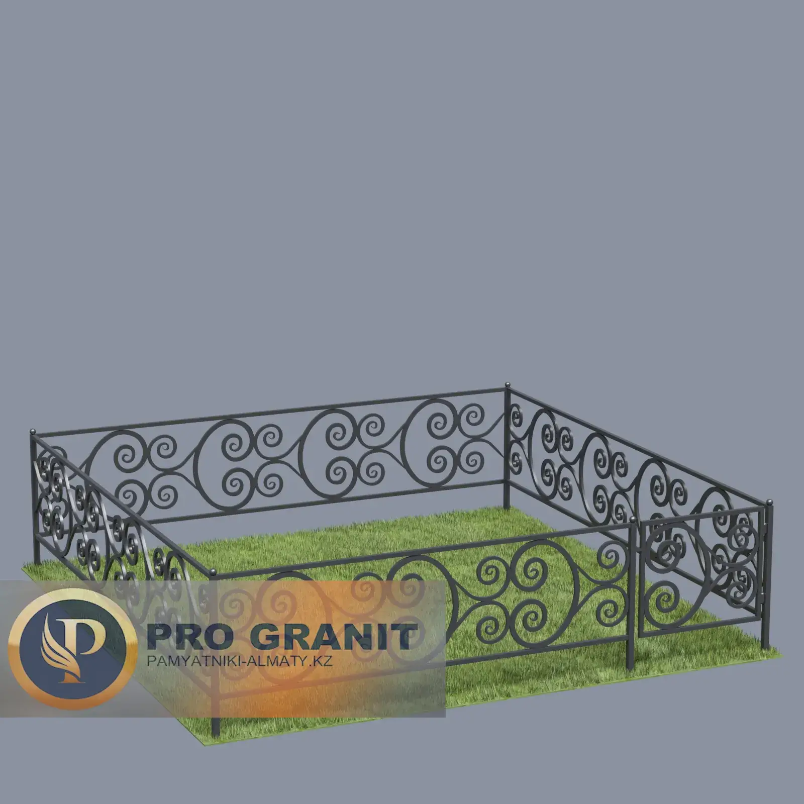 Секционная ограда на кладбище монтаж