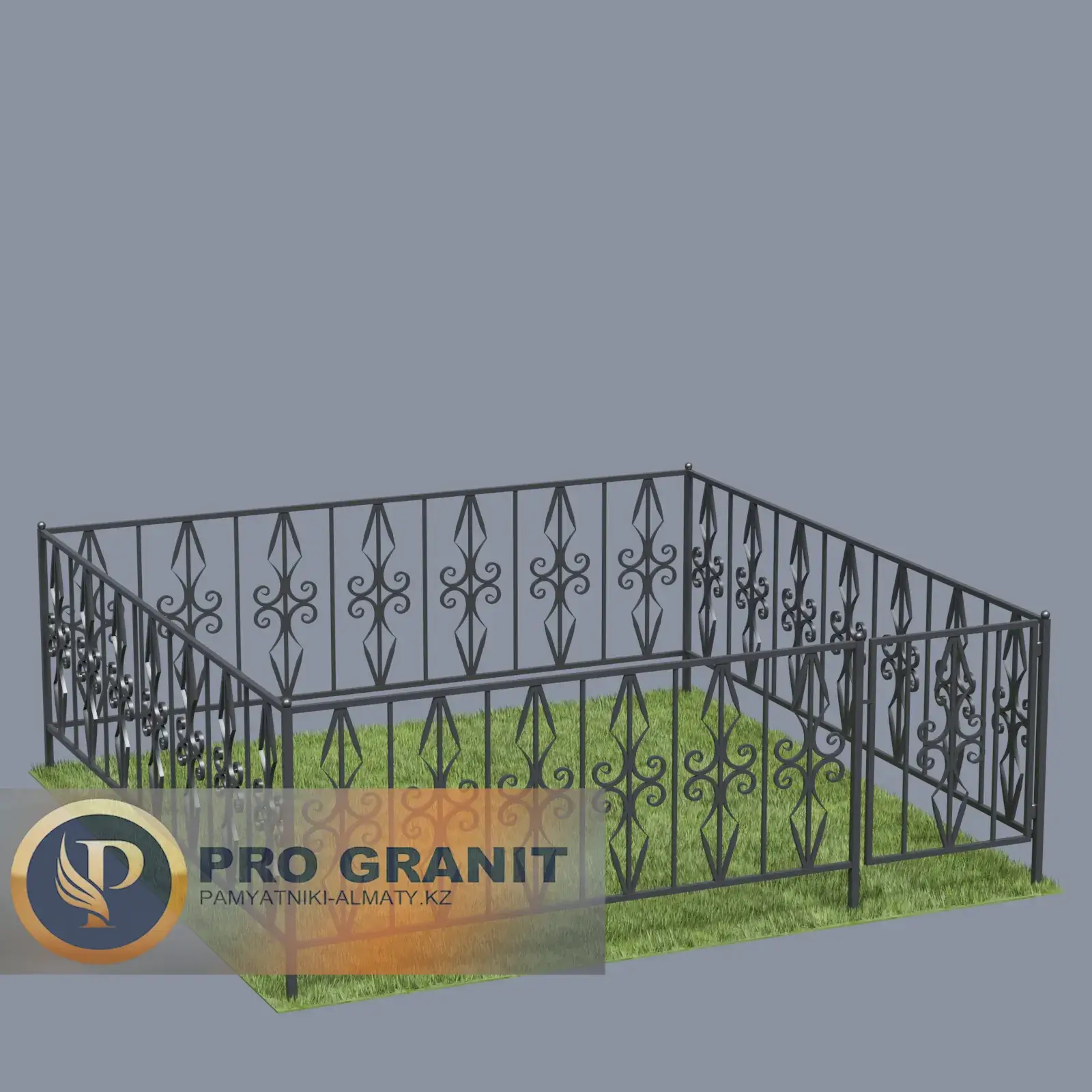 Ограда на кладбище прочная сварка