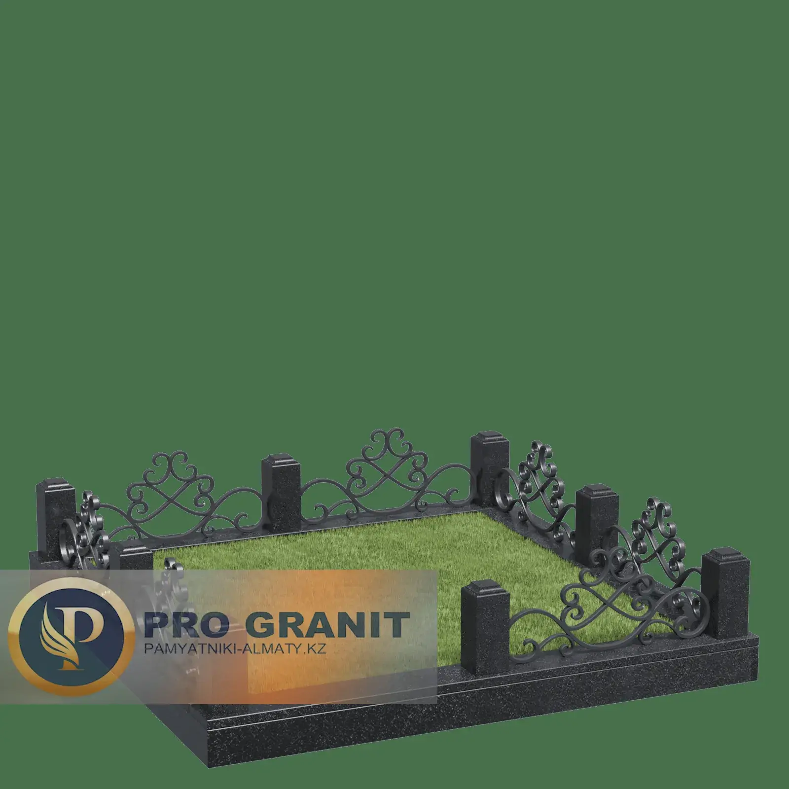 Ограда на могилу столбики и цепи