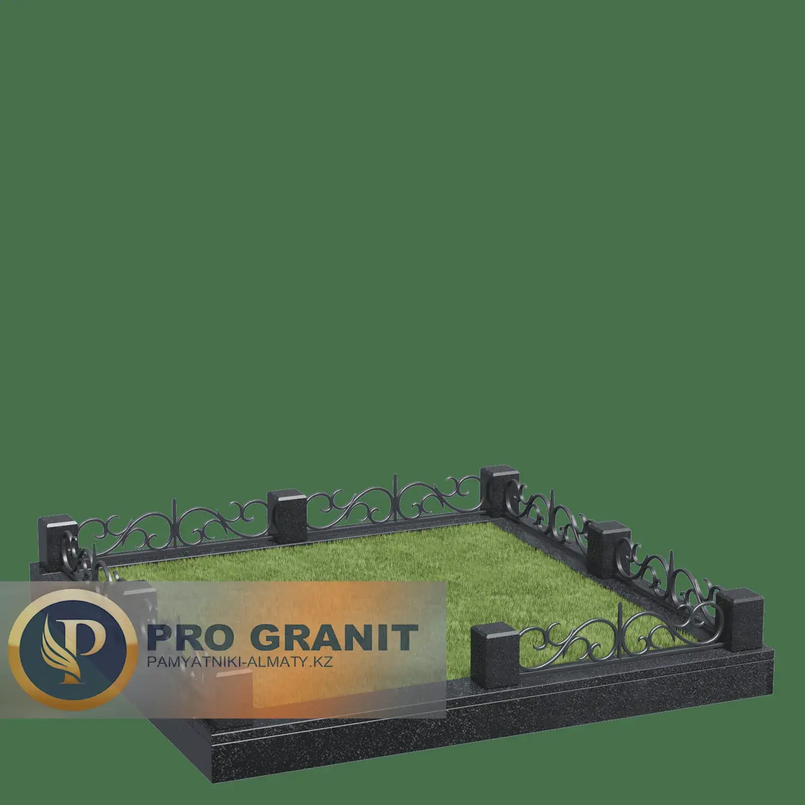 Комбинированная ограда с трубками из нержавейки