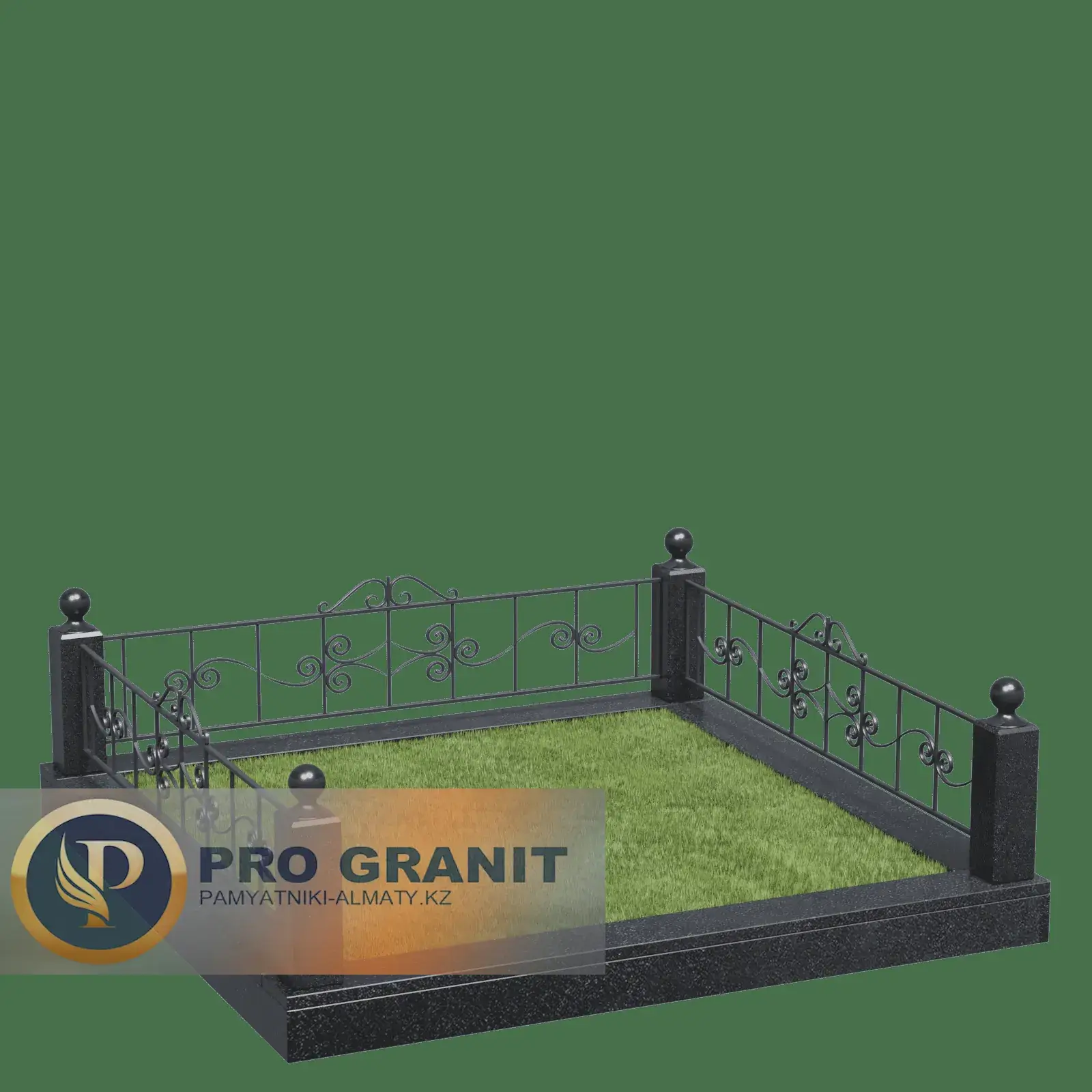 Ограда на могилу прочная конструкция