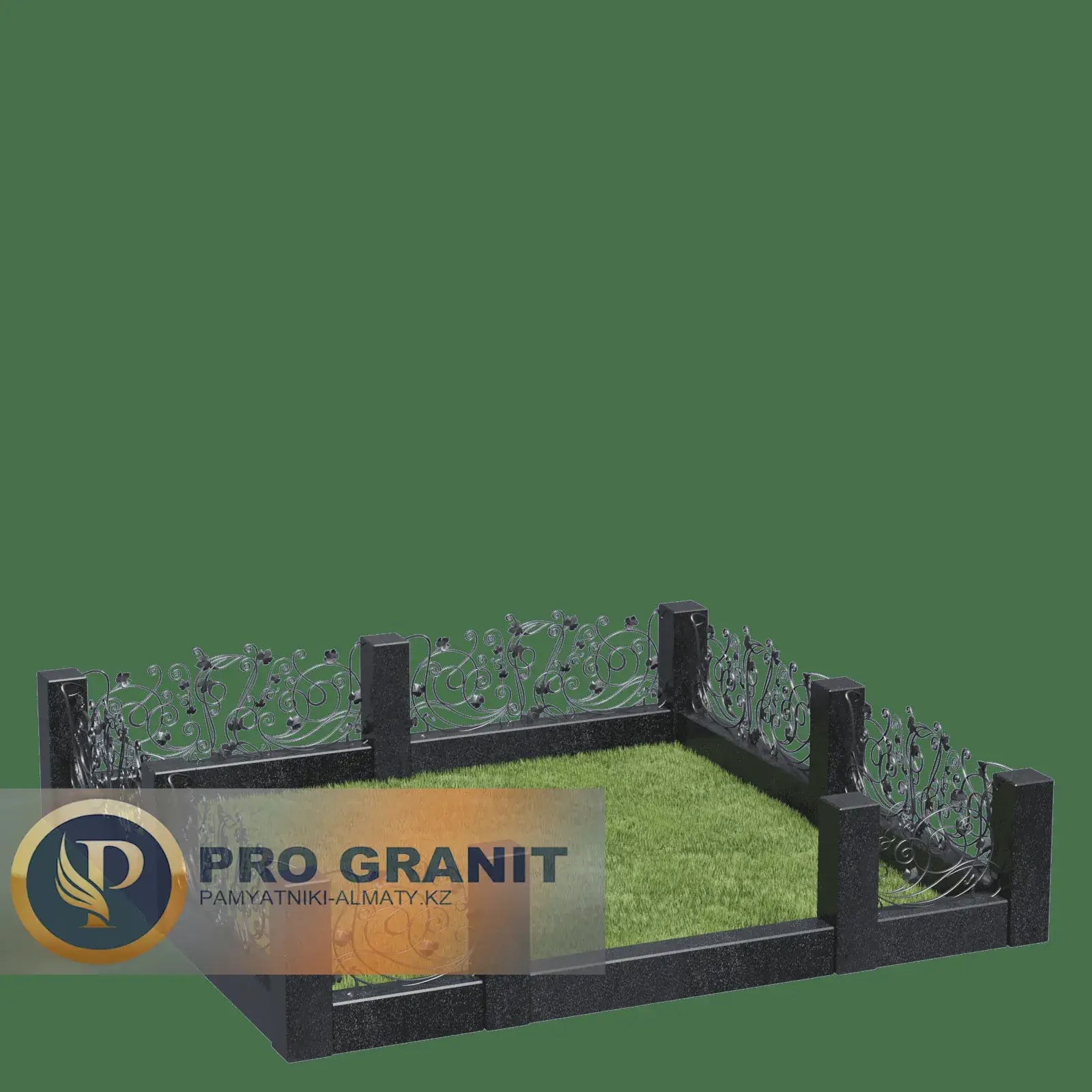 Ограда на кладбище премиум класса