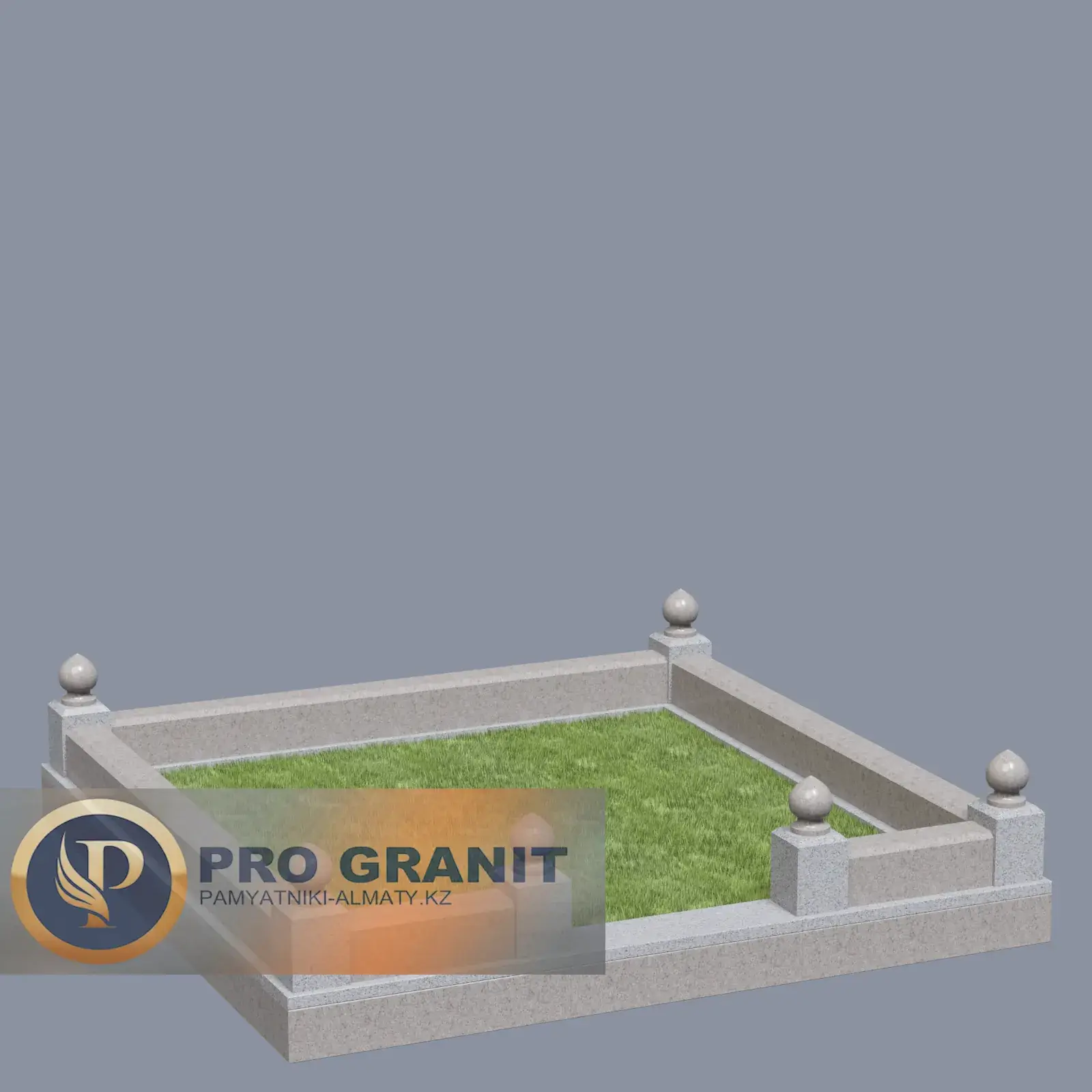 Строгий гранитный цоколь черный