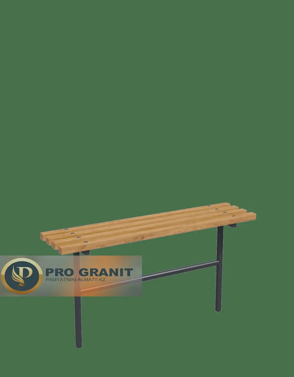 Кованая лавочка на кладбище Алматы