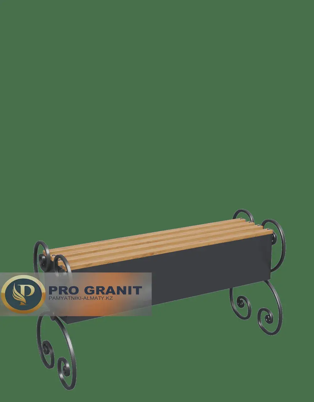 Скамейка ритуальная деревянный настил