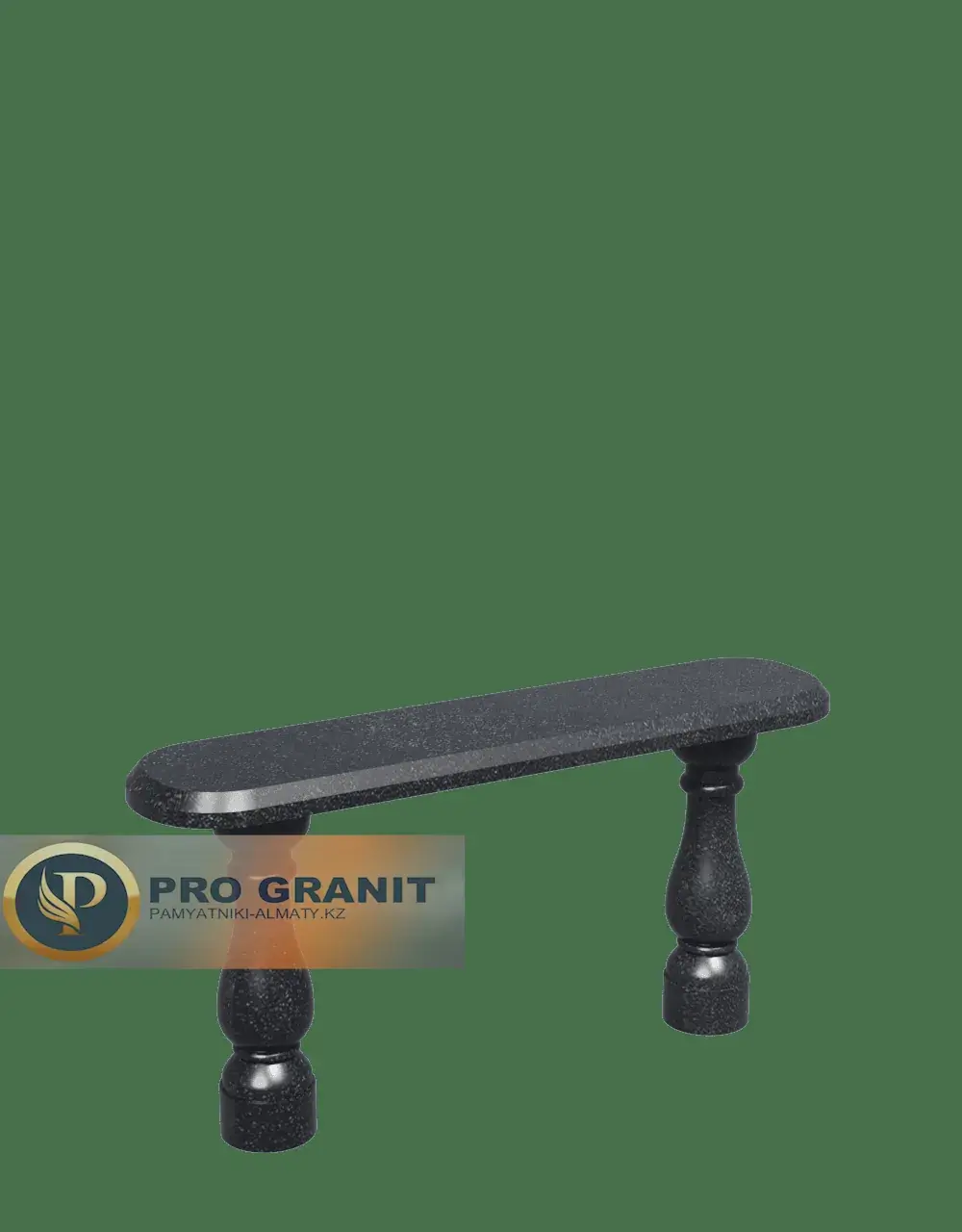 Скамейка на кладбище черная сварная