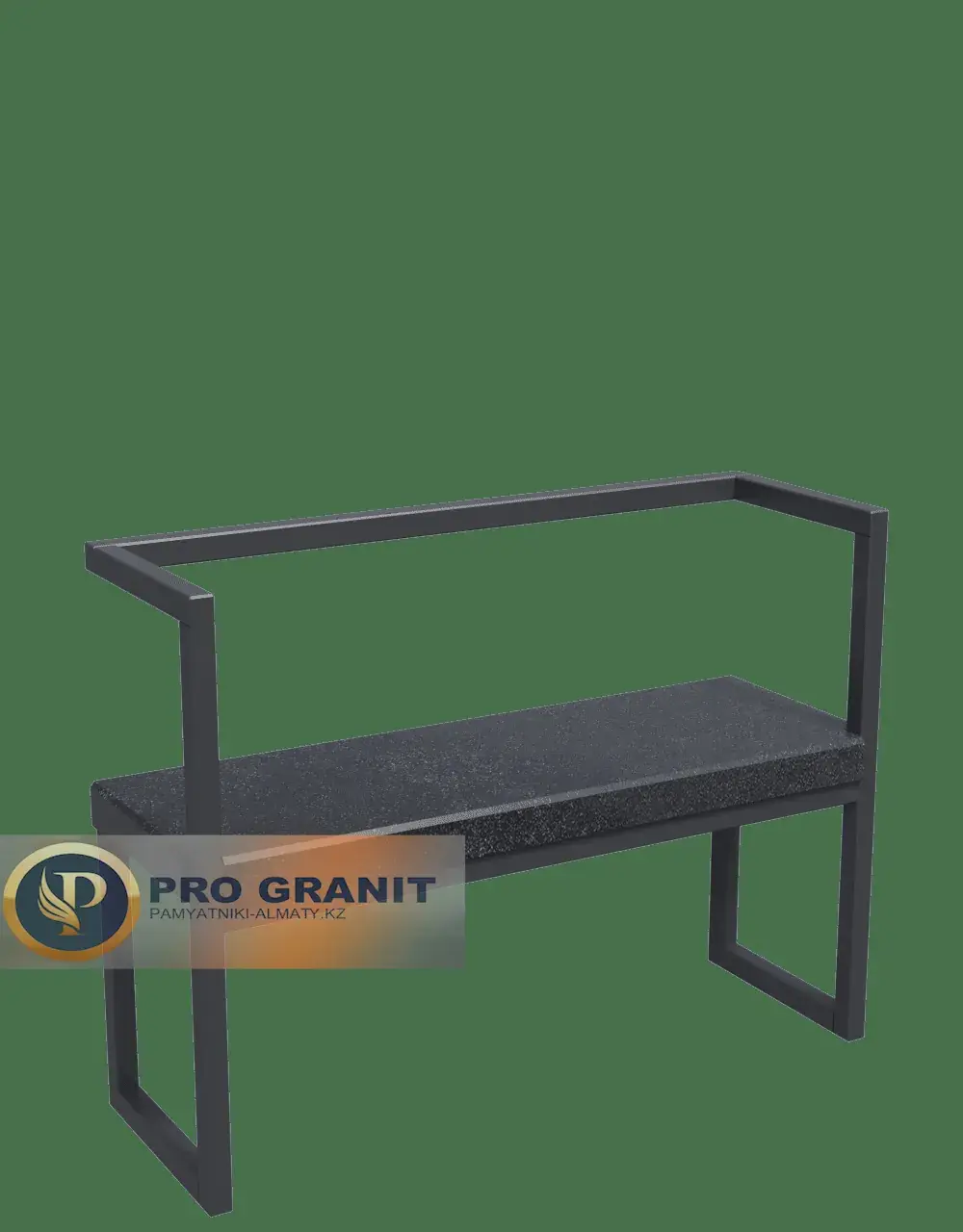 Лавочка на могилу с витым узором