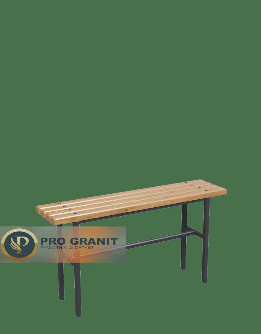 Лавка на кладбище с подлокотниками