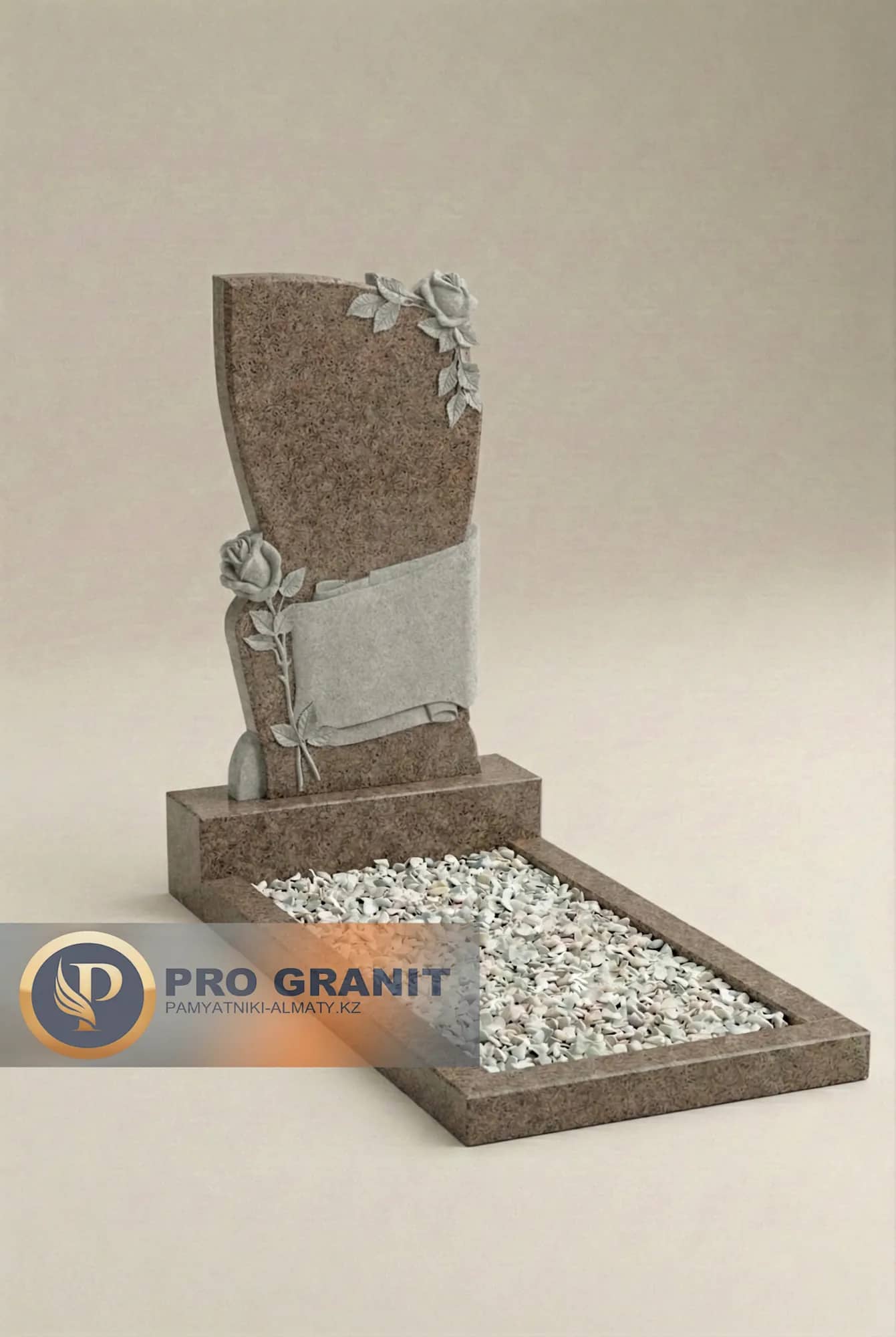 Эксклюзивный мемориальный комплекс гранит коричневый