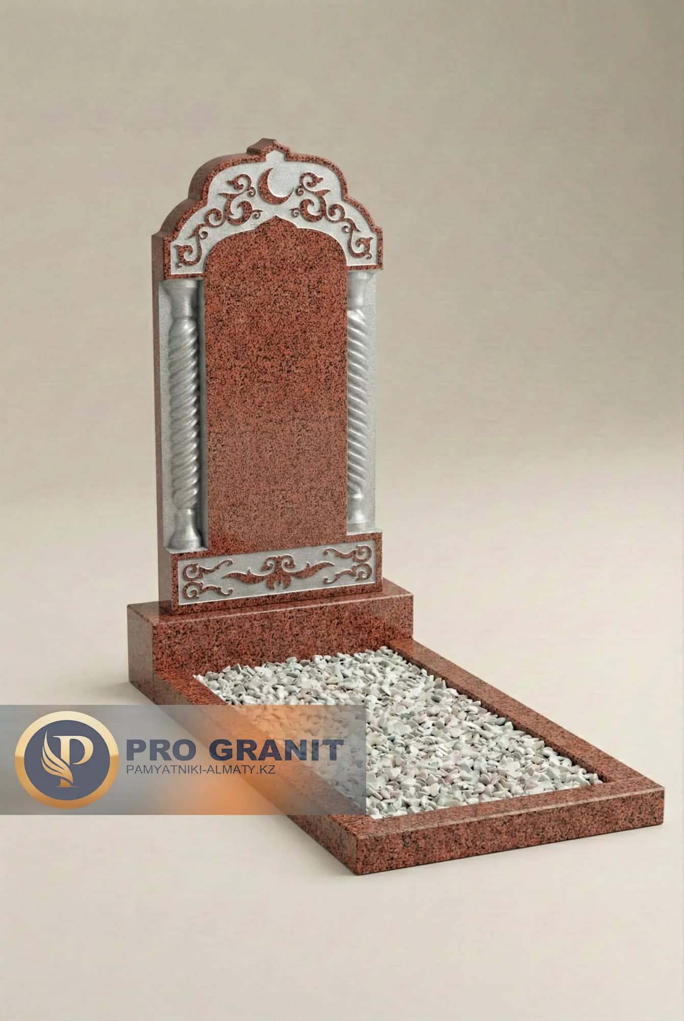 Недорогой кордайский гранитный памятник прямоугольный