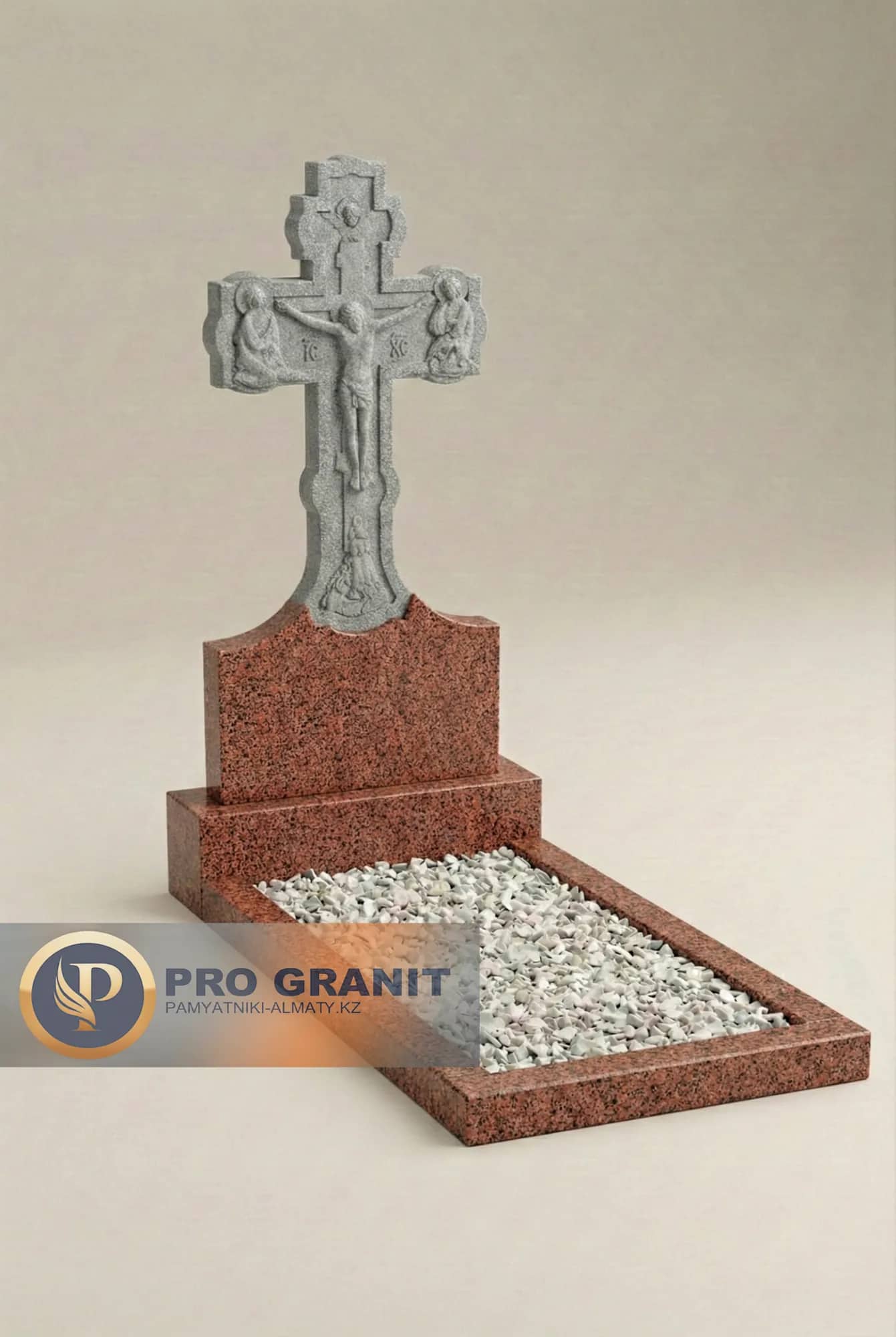 Памятники и ограды с красного гранита комплект