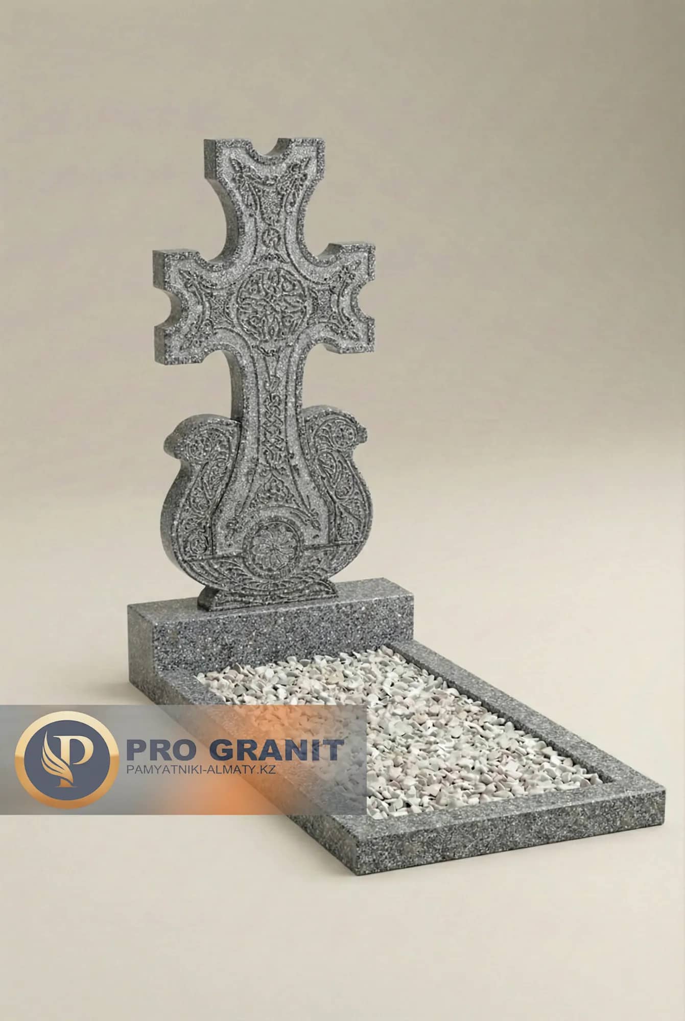 памятники из серого гранита цена на двойные захоронения