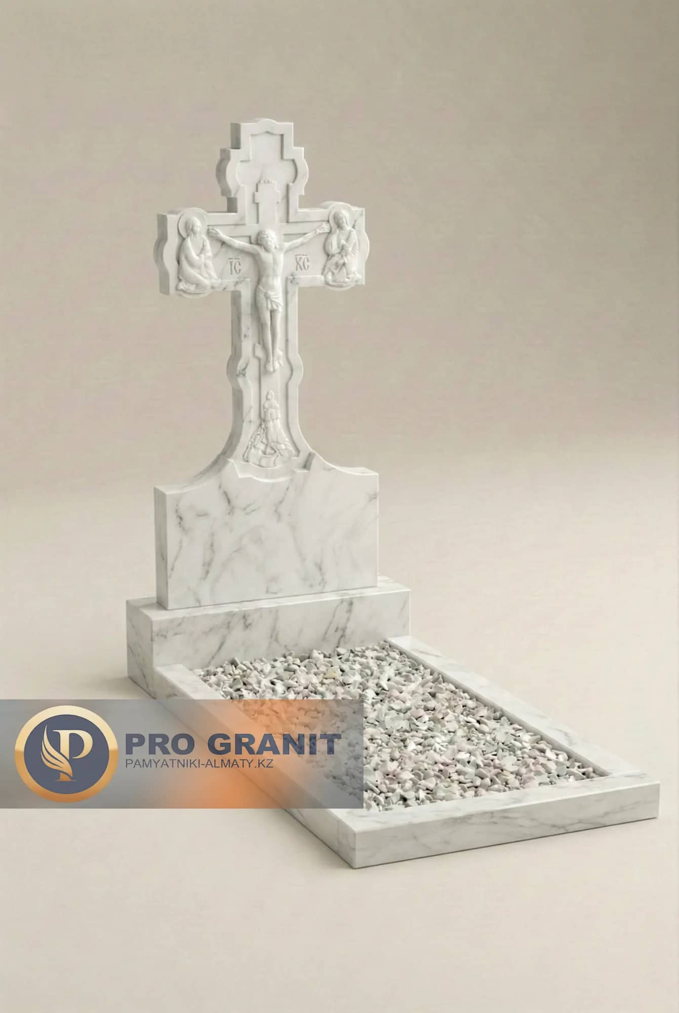 эксклюзивный белый памятник на могилу