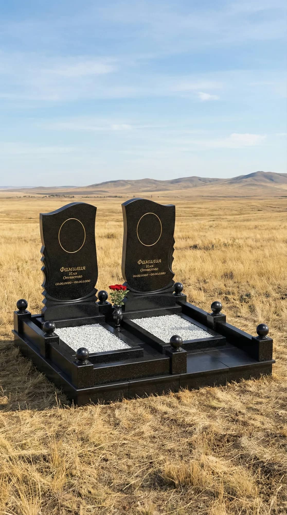 Комплексное благоустройство захоронений в Алматы